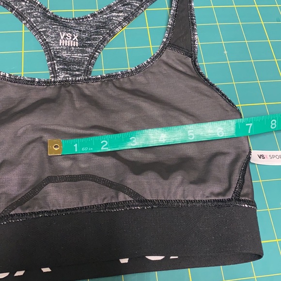 Victoria’s Sport VSX The Player Mesh Logo Band Sports Bra Heathered Grey S - Picture 13 of 13